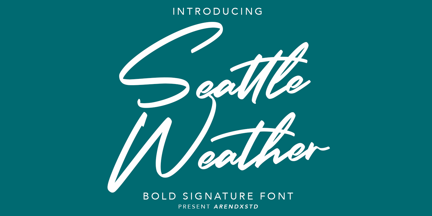 Seattle Weather Font